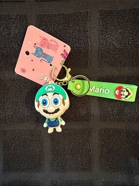 Mario Green Character Keychain Strap for Kids